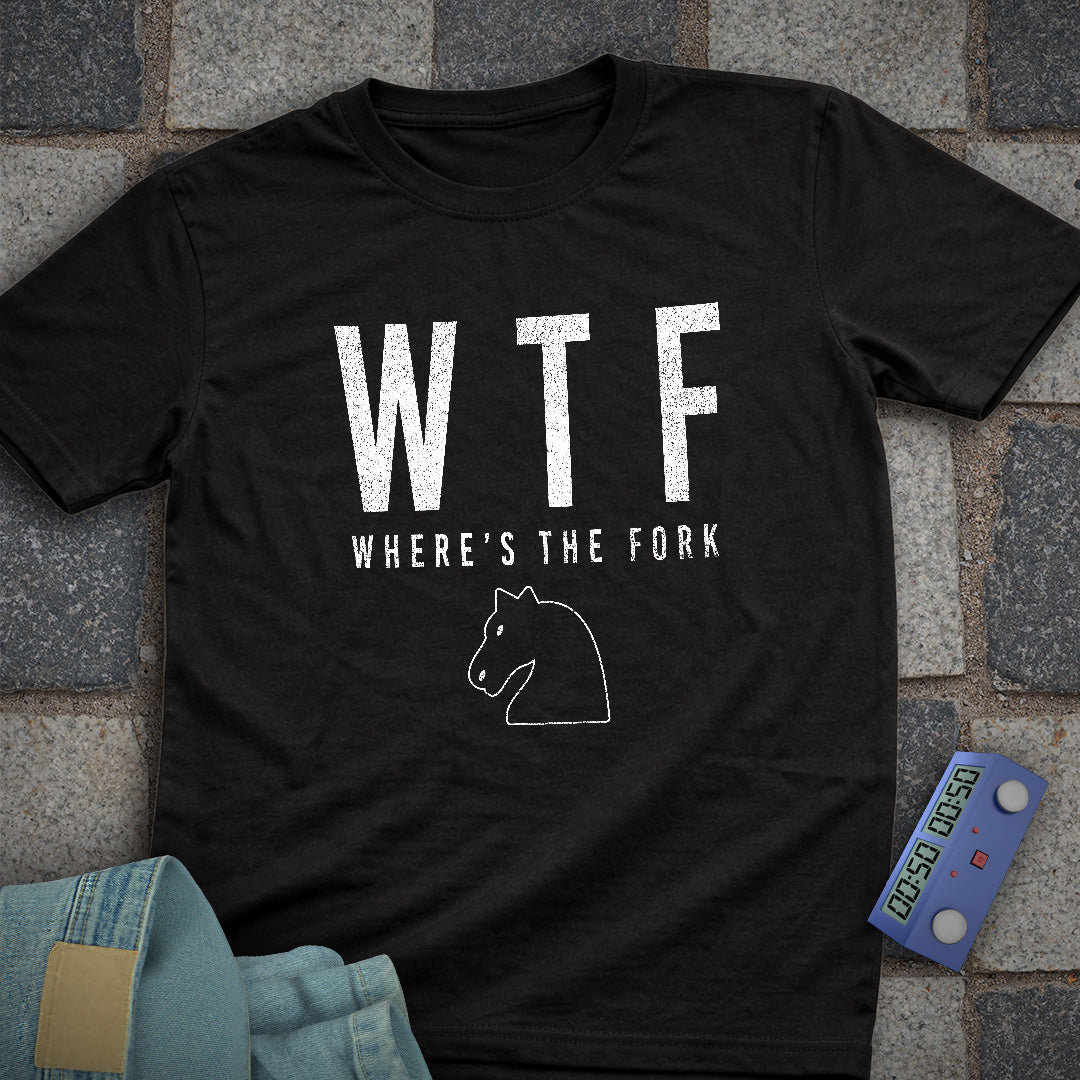 Where's The Fork Chess T-Shirt