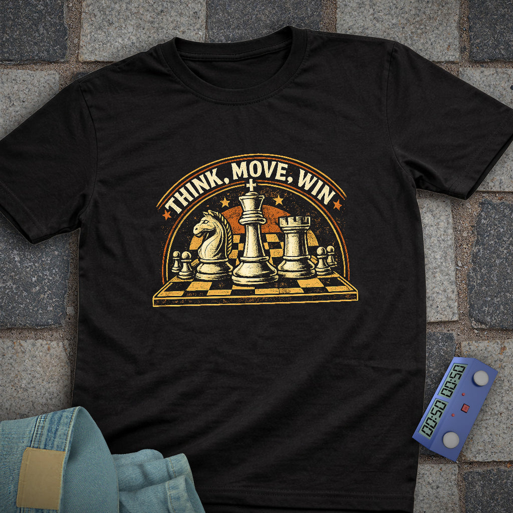 Think Move Win Chess T-Shirt