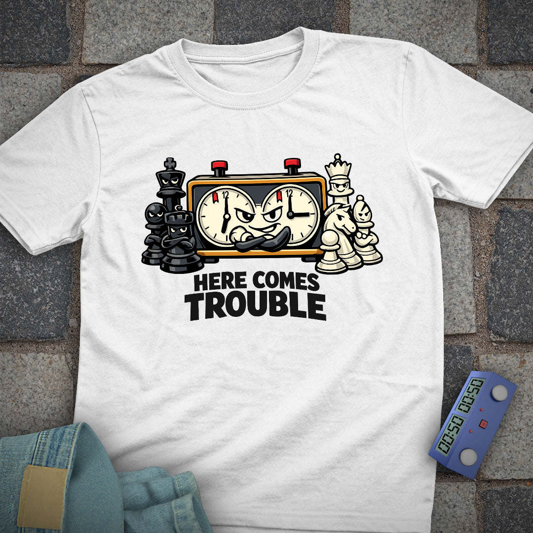 Here Comes Time Trouble T-shirt