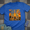 THINK Patchwork Chess T-Shirt (Printed Patch Effect)