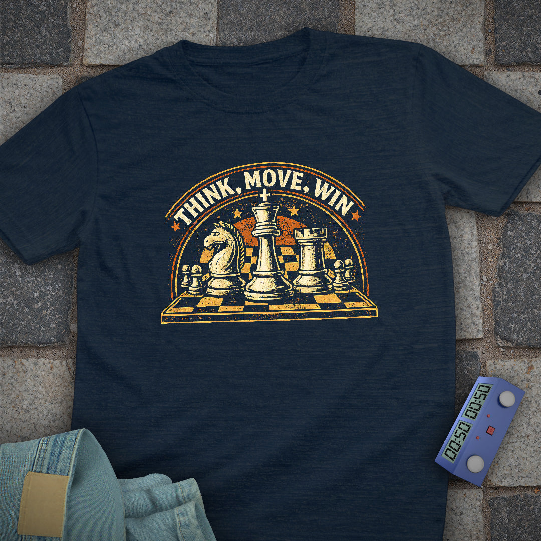 Think Move Win Chess T-Shirt
