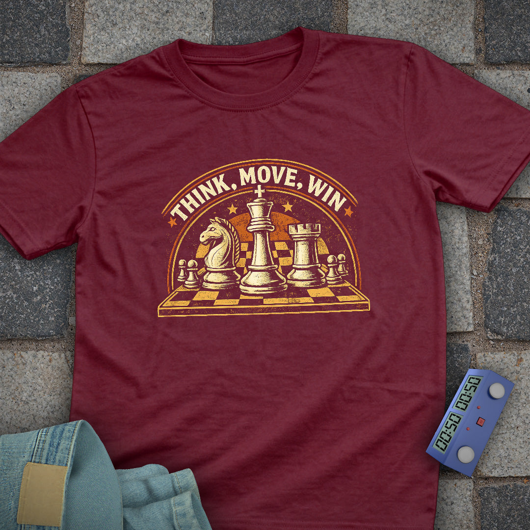 Think Move Win Chess T-Shirt