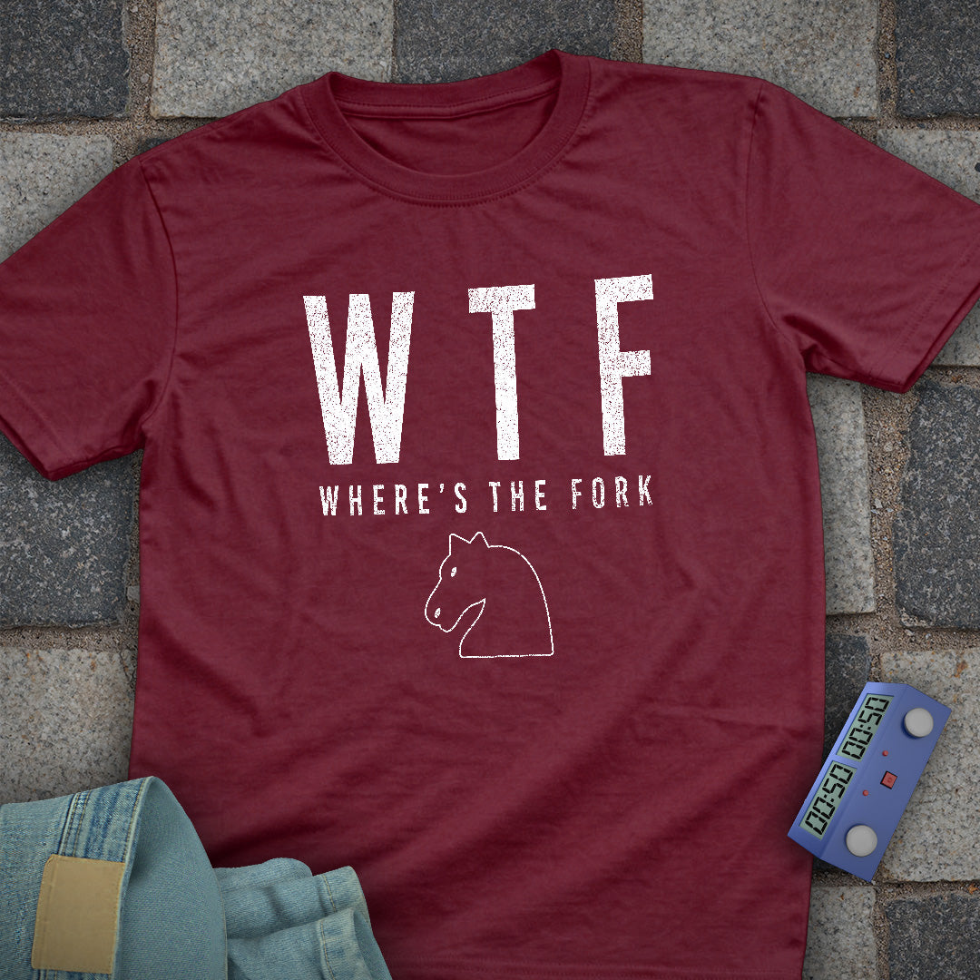 Where's The Fork Chess T-Shirt