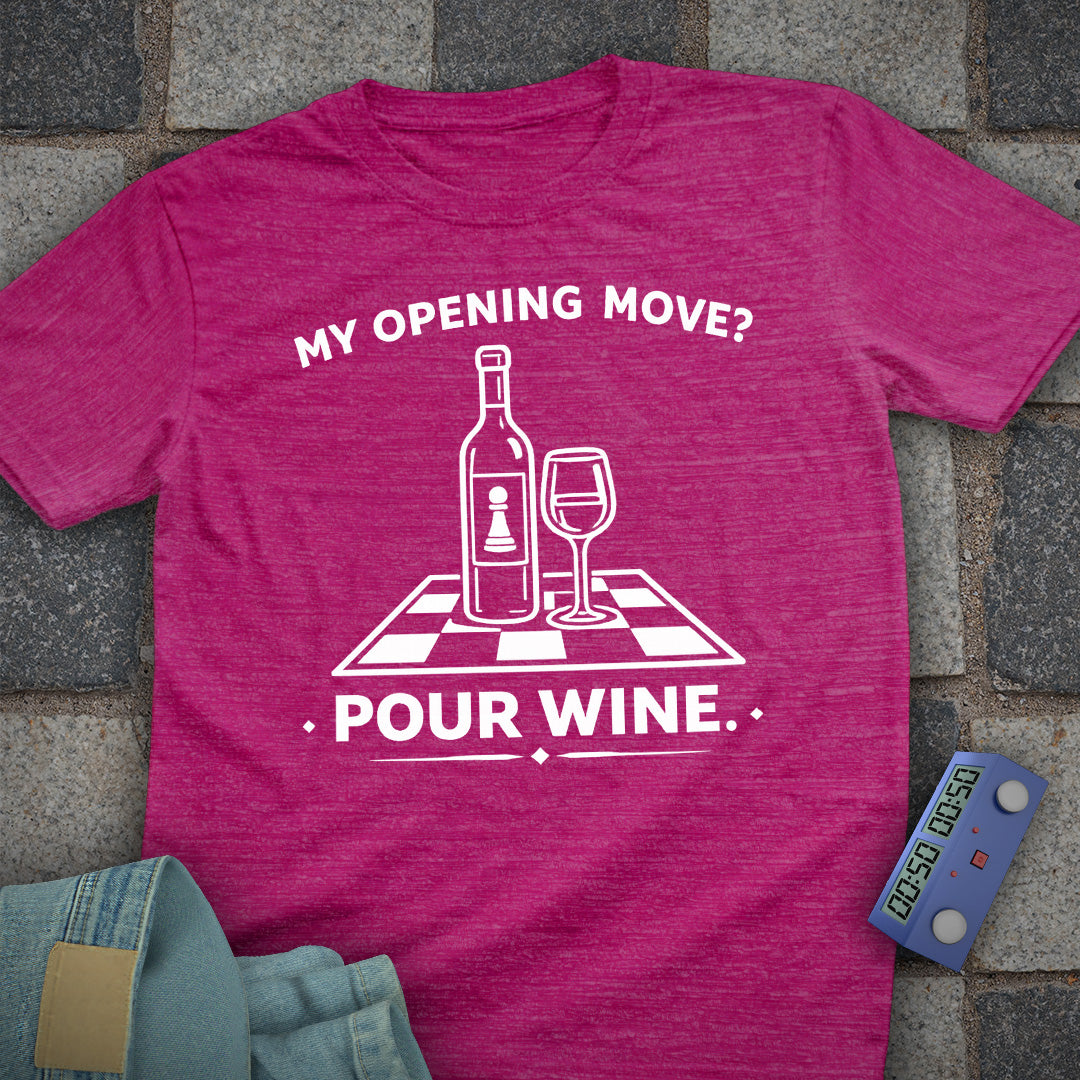 Wine Open Chess Mom T-Shirt