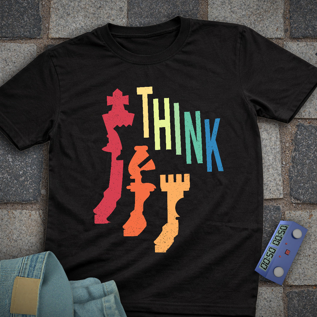 Think Shadow Retro Chess T-Shirt