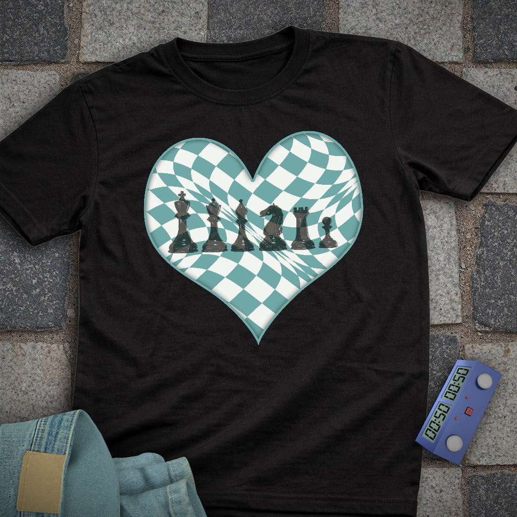 Checkered Heart Chess T-Shirt