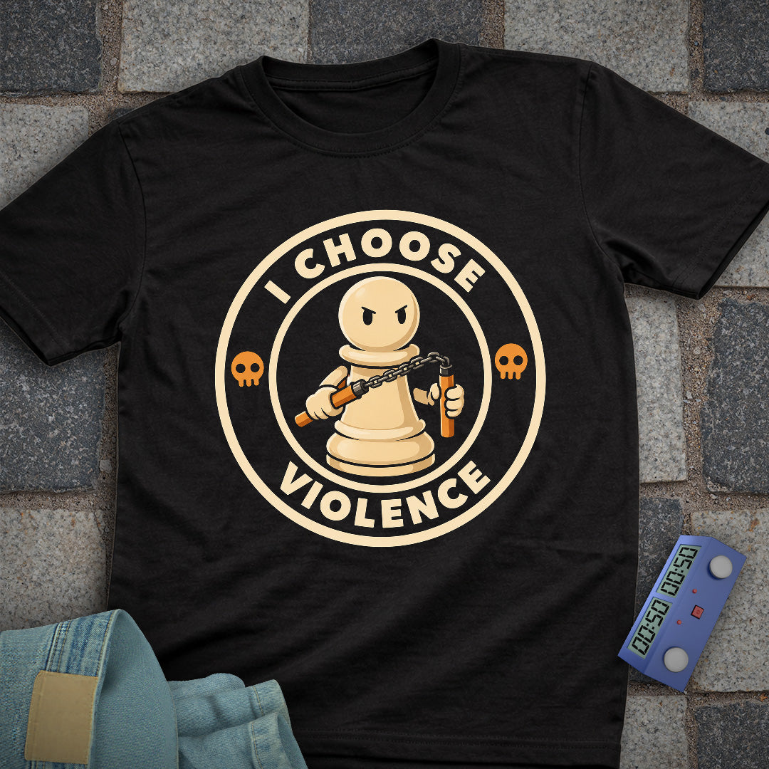I Choose Violence Pawn T-Shirt