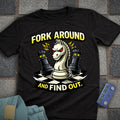 Fork & Find Out Chess T-Shirt