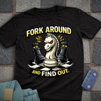Fork & Find Out Chess T-Shirt