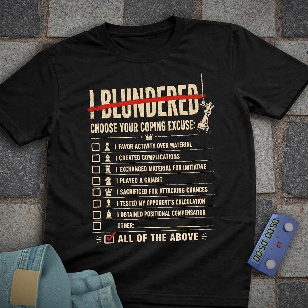 Coping Excuses Chess T-Shirt