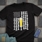 Beer Flag Chess T-Shirt