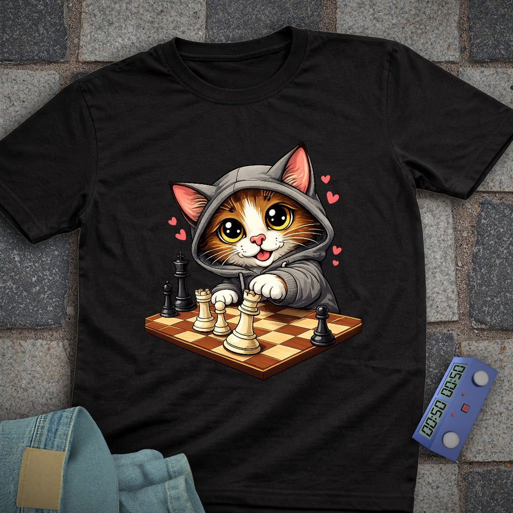 Cat Hoody Chess T-Shirt