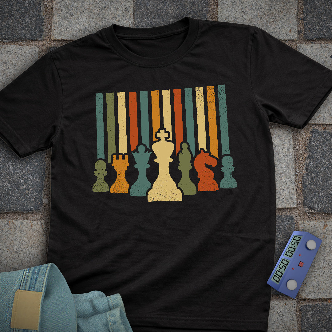 Retro Stripes Chess T-Shirt