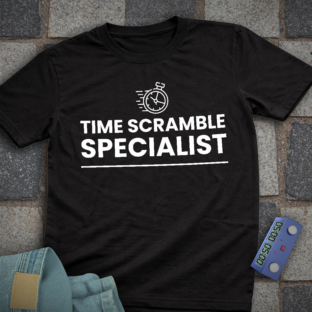Time Scramble Specialist Chess T-Shirt