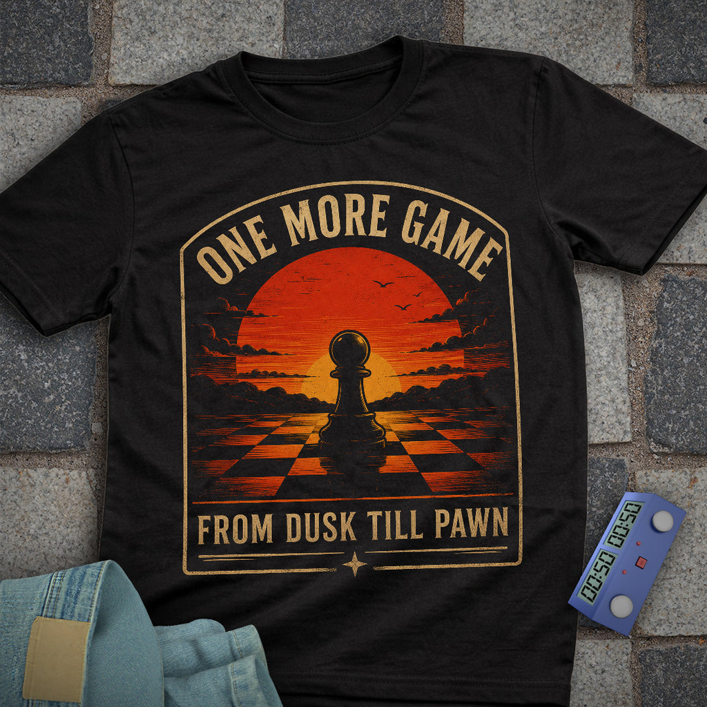 Dusk till Pawn Chess T-Shirt