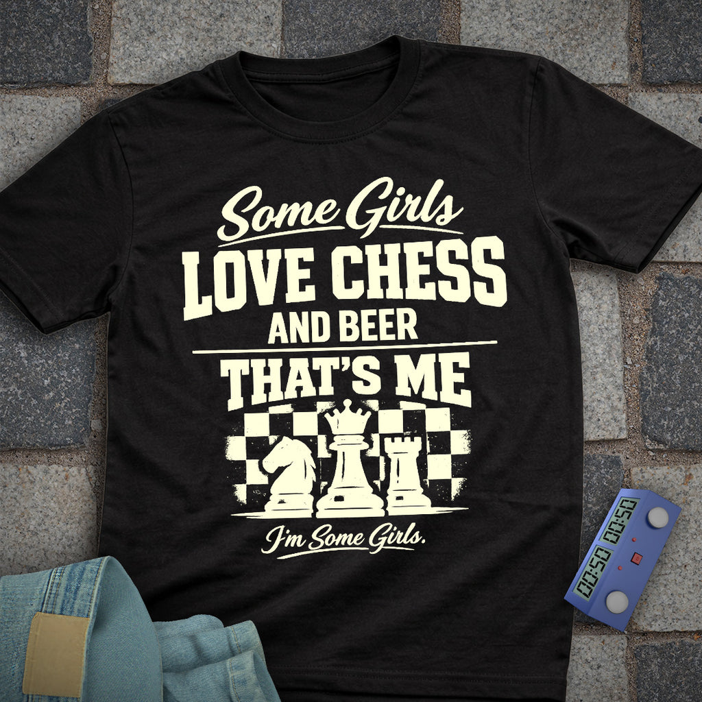 Girl's Chess Beer T-Shirt