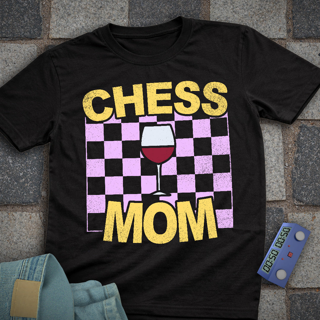 Wine Chess Mom T-Shirt