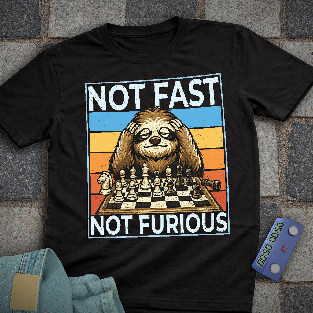 Not Fast. Not Furious Chess T-Shirt