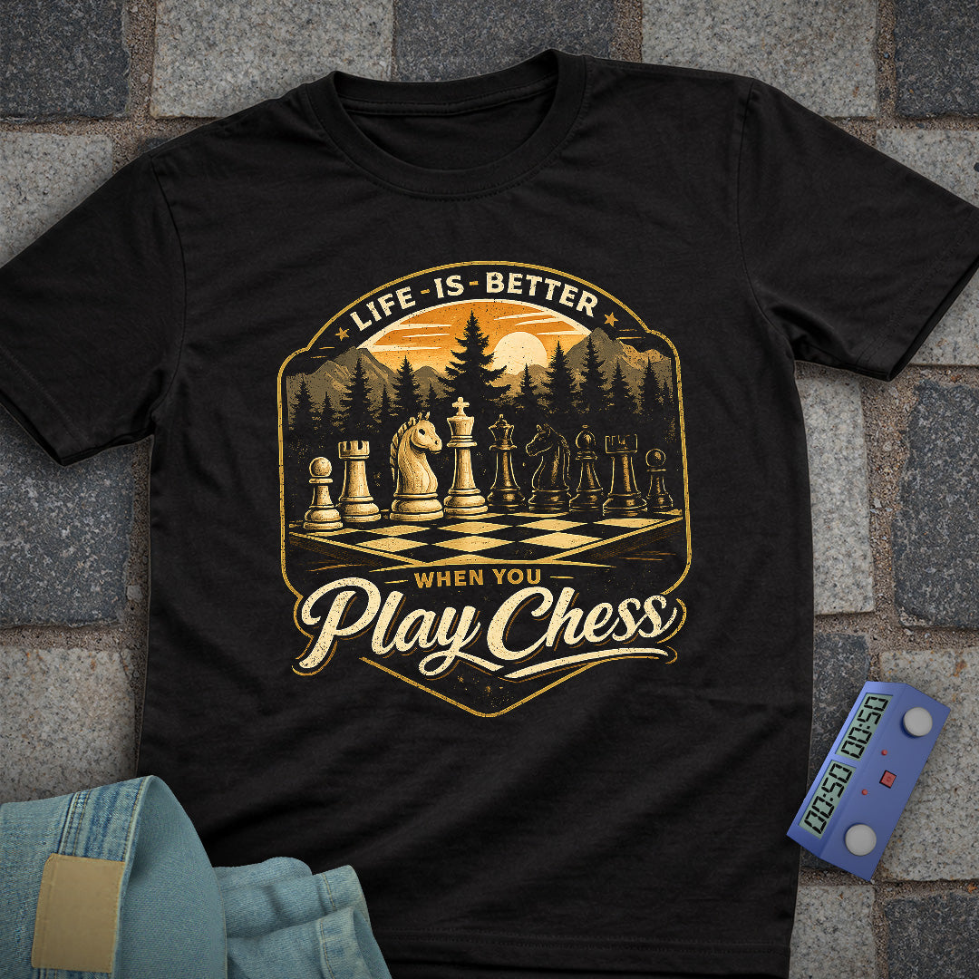 Life is Better Chess T-Shirt