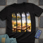 Water Color Paint Strips Chess T-Shirt