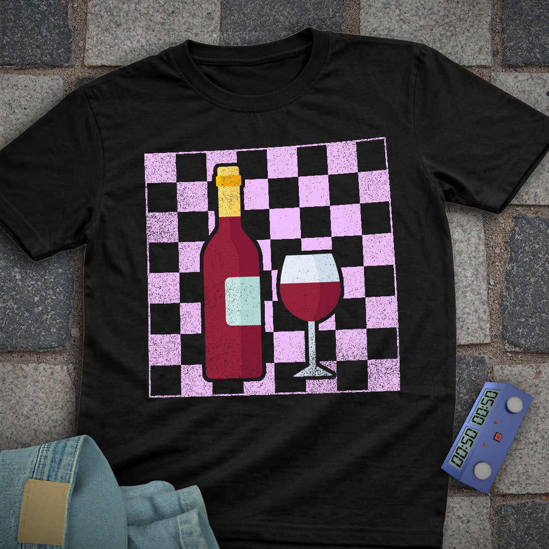 Chess Mom Wine T-Shirt