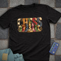 Patchwork Chess T-Shirt (Printed Patch Effect)