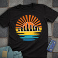 Retro Sunset Chess T-Shirt