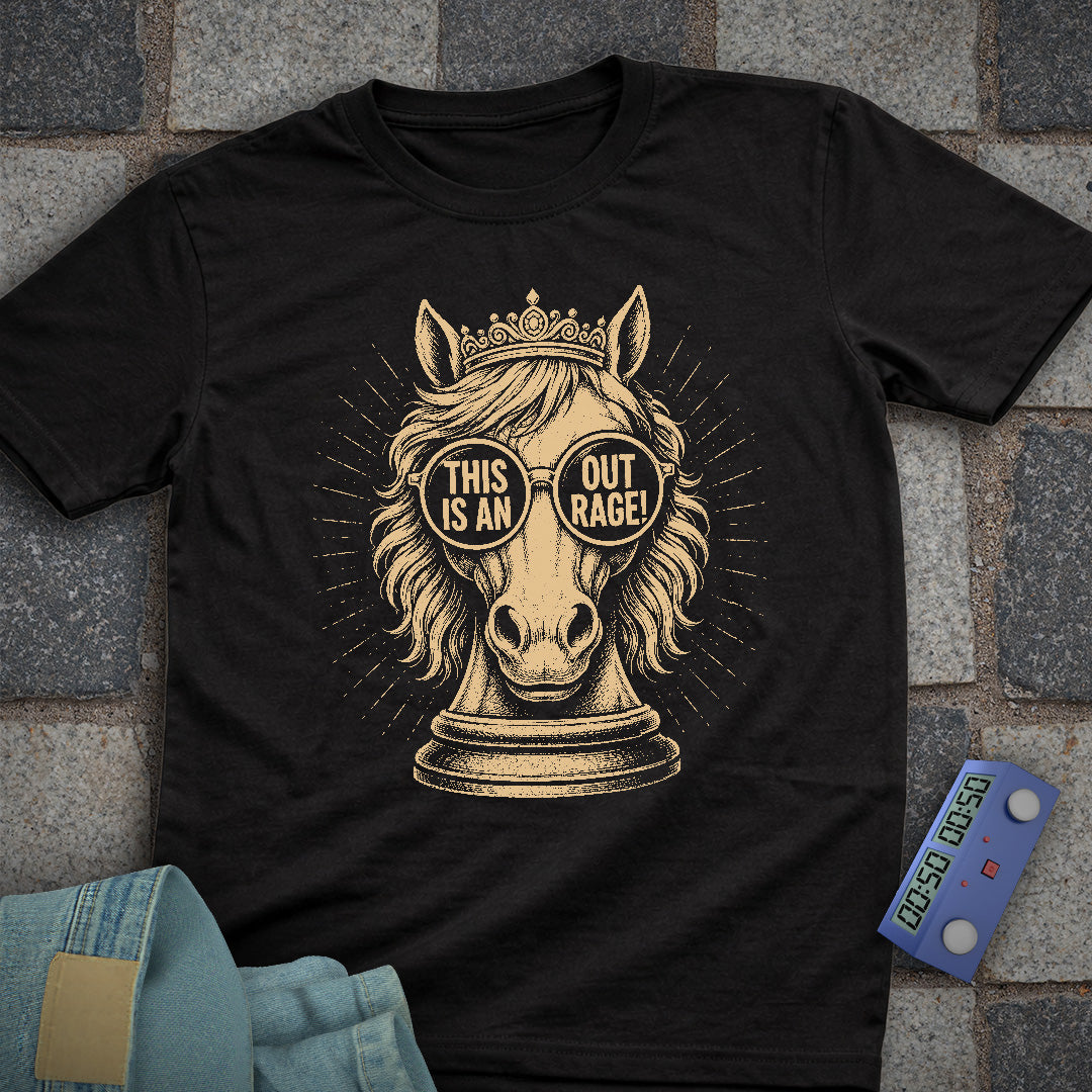 Outrage Knight Chess T-Shirt