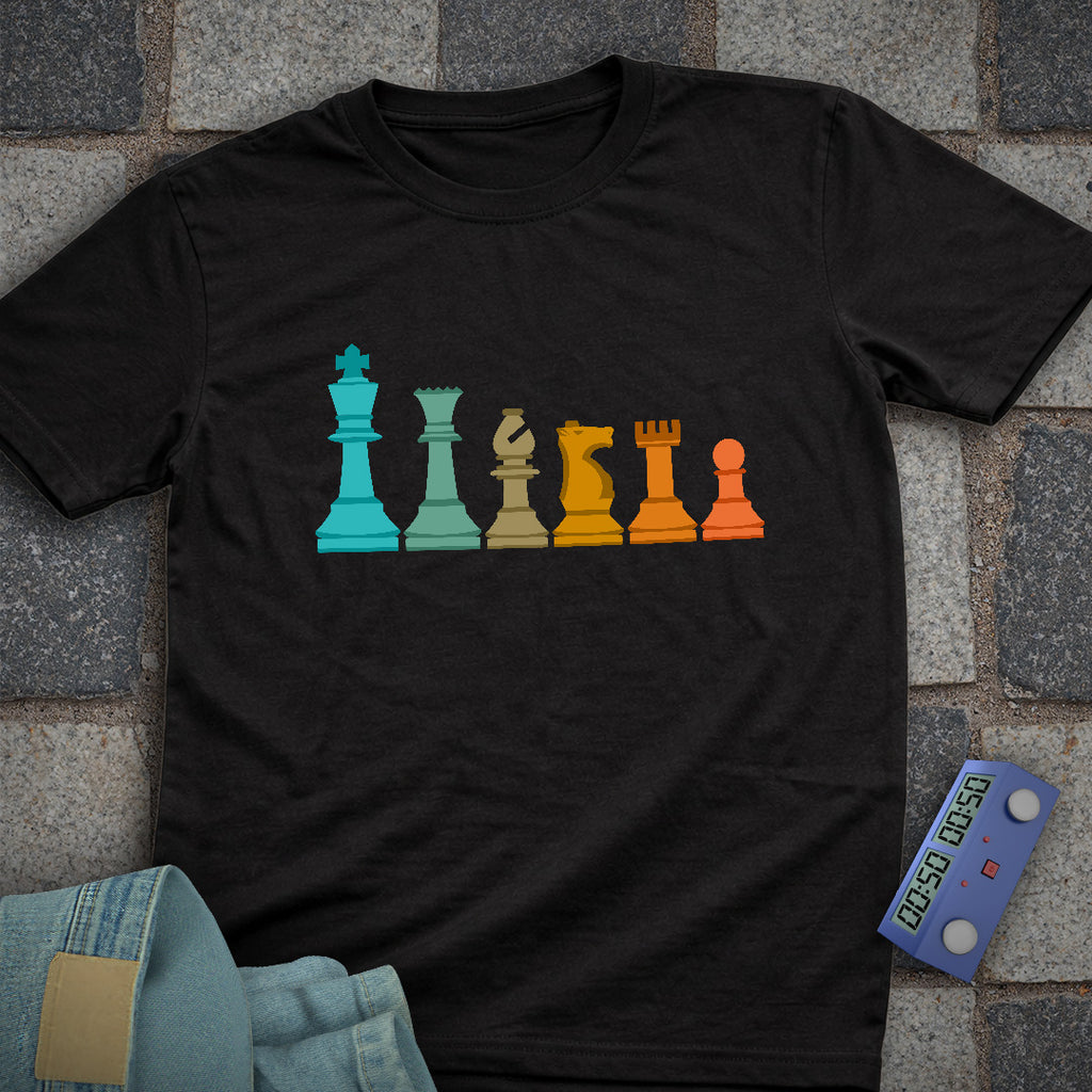 Piece Line Up Chess T-Shirt