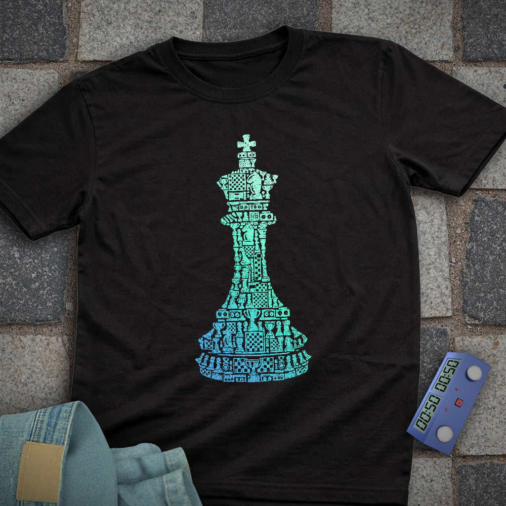 Gradient Shapes Chess T-Shirt