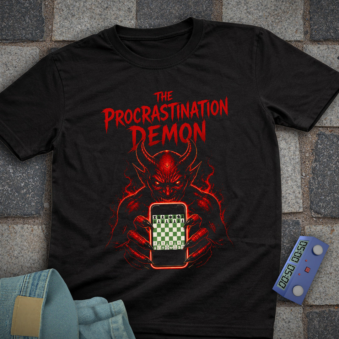 Procrastination Chess Demon T-Shirt