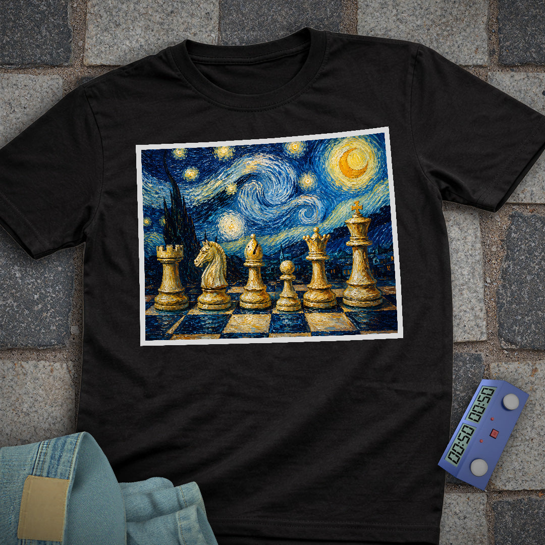 Van Gogh Chess T-Shirt