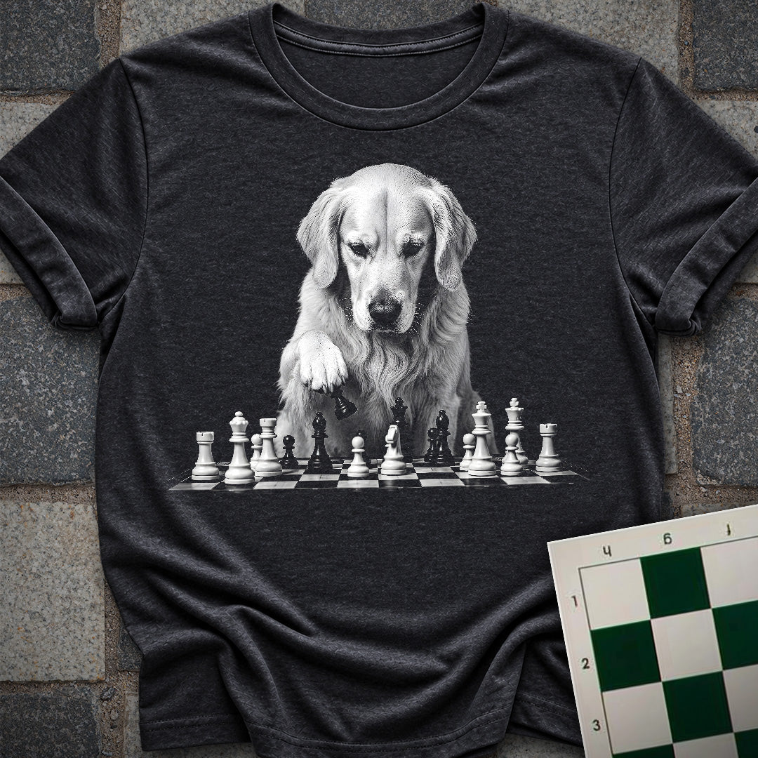 Golden Retriever Chess Dog T-Shirt