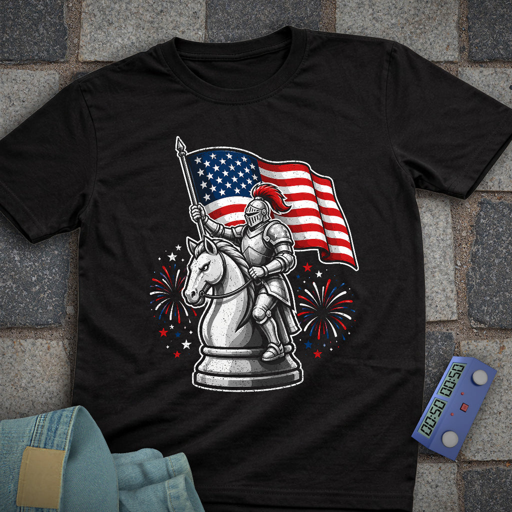 Chess Knight Independence Day T-Shirt