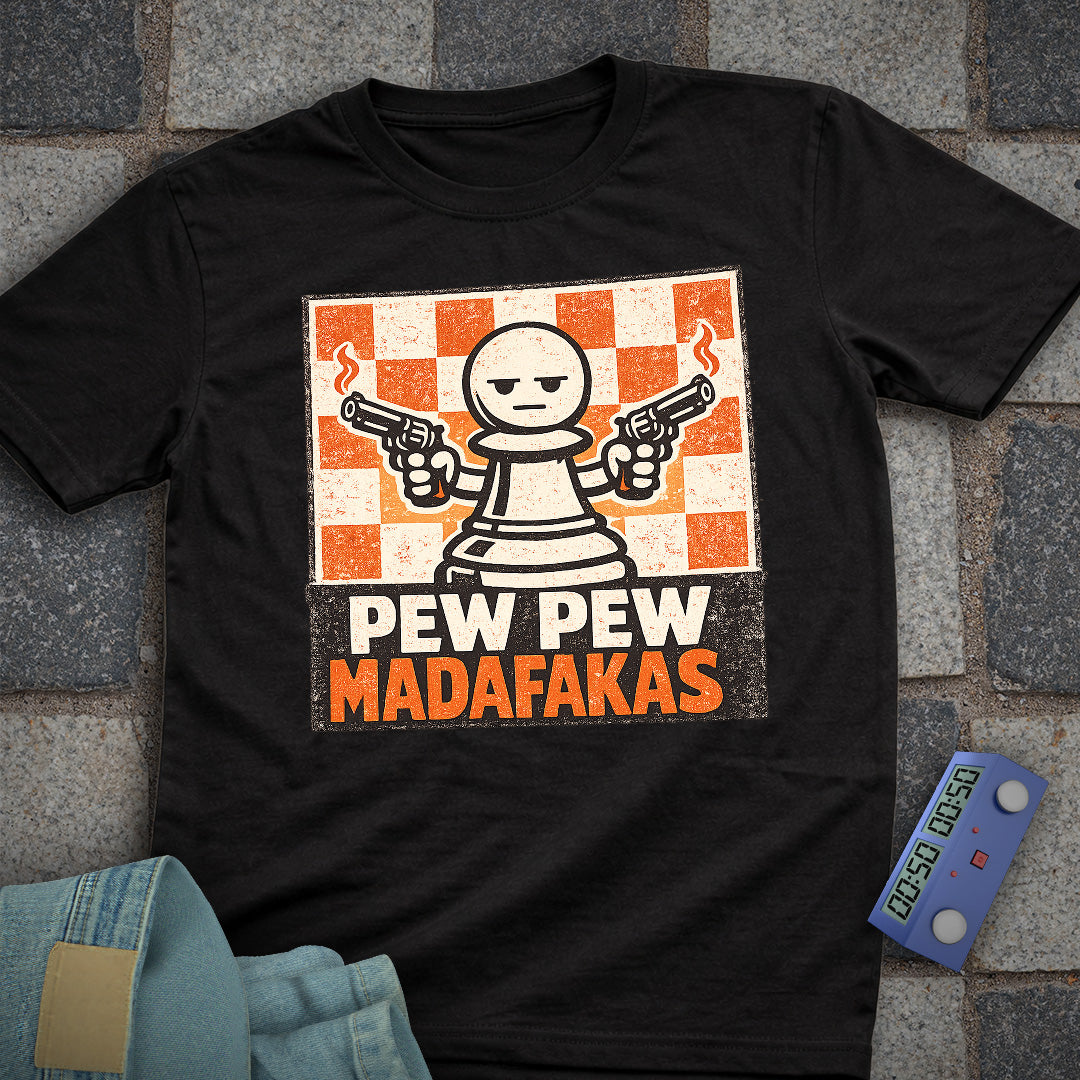 Pew Pew Madafakas Chess T-Shirt