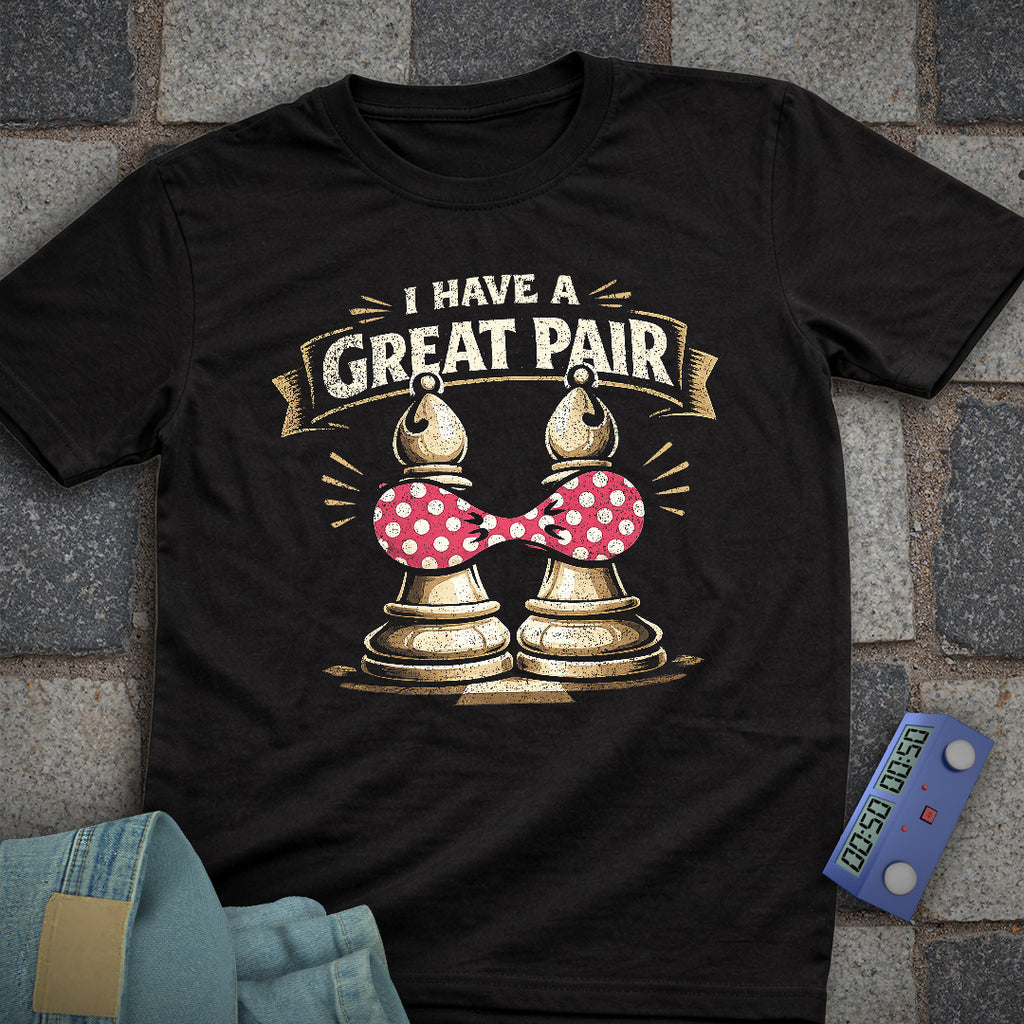 Bishop Pair Bra Chess T-Shirt
