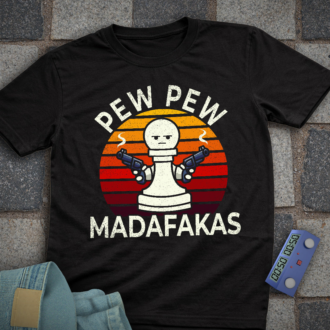 Pew Pew Chess Pawn T-Shirt