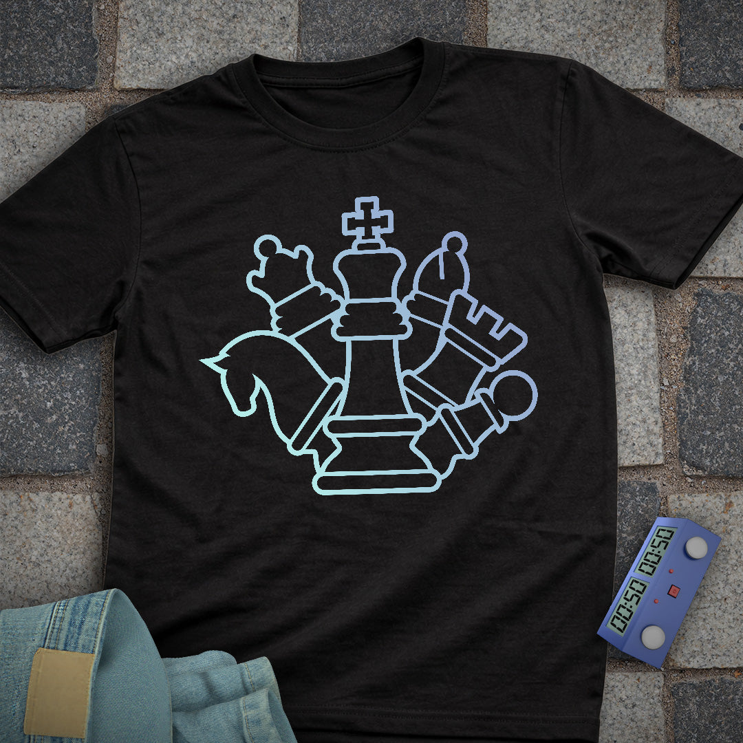 Shadow Shapes Chess T-Shirt