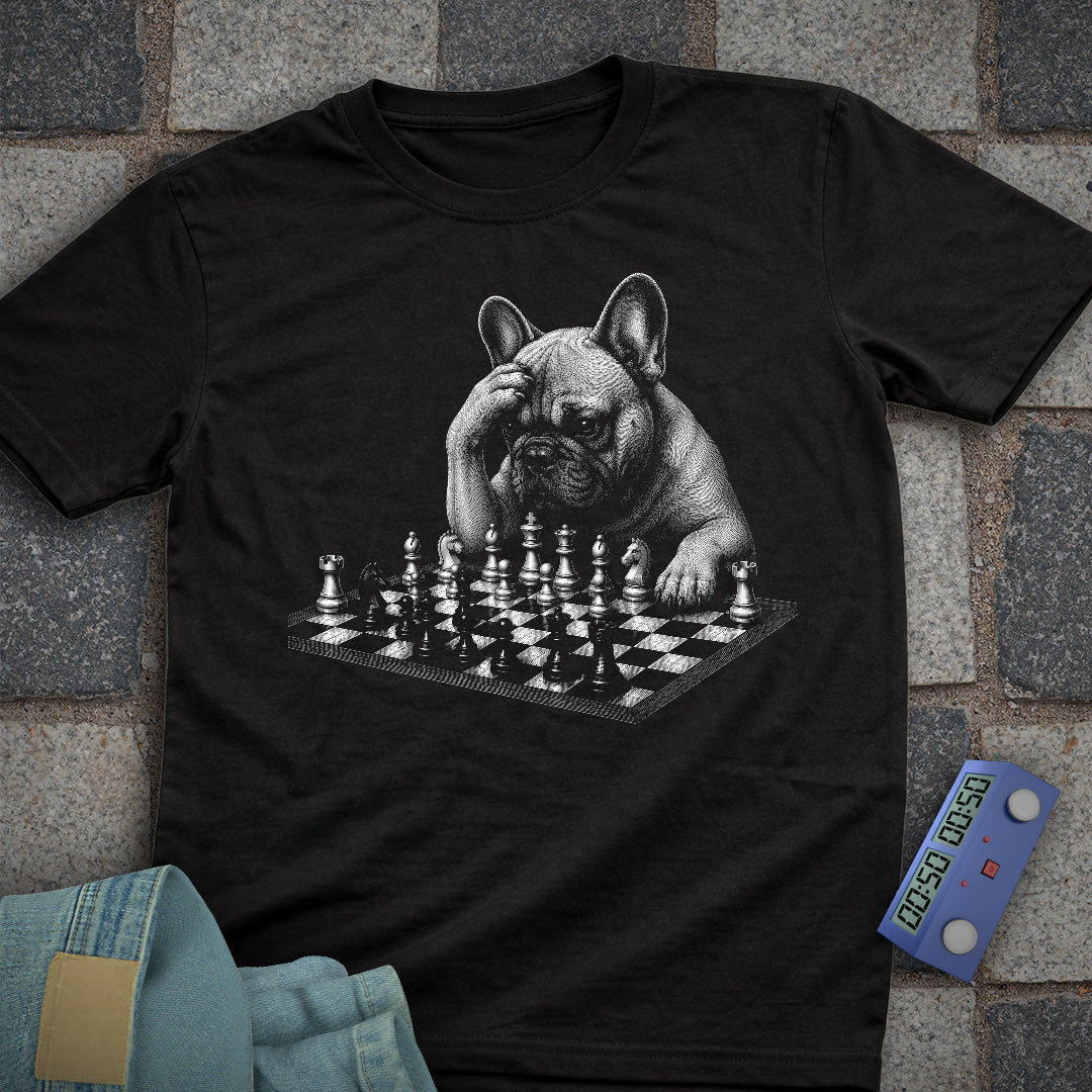 French Bulldog Chess T-Shirt