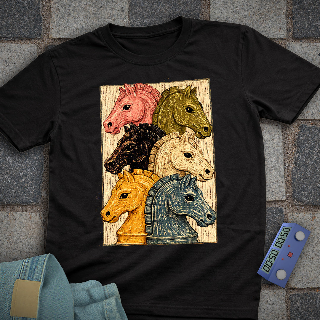 Knight Parade Chess T-Shirt