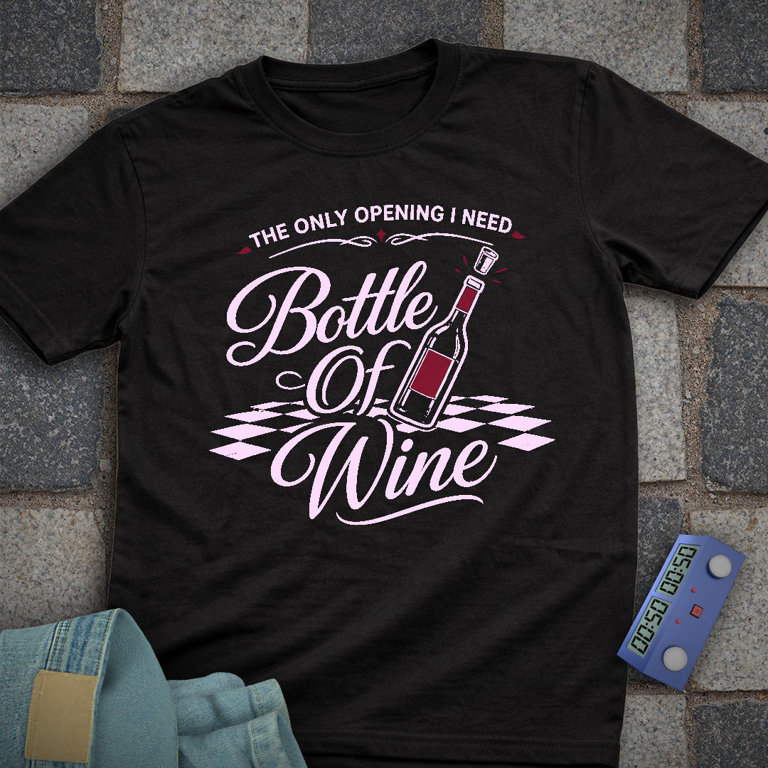 Bottle of Wine Open T-Shirt