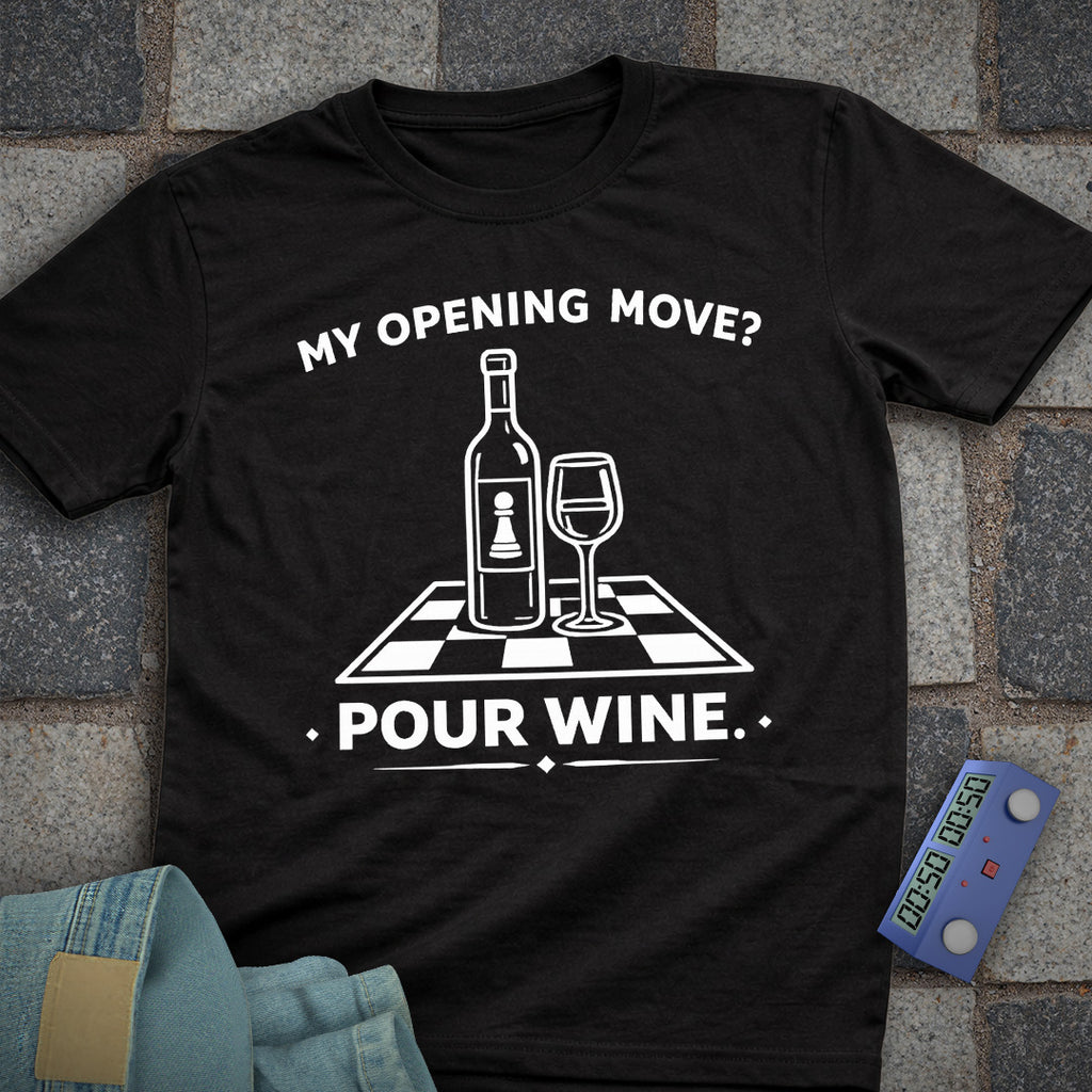 Wine Open Chess Mom T-Shirt