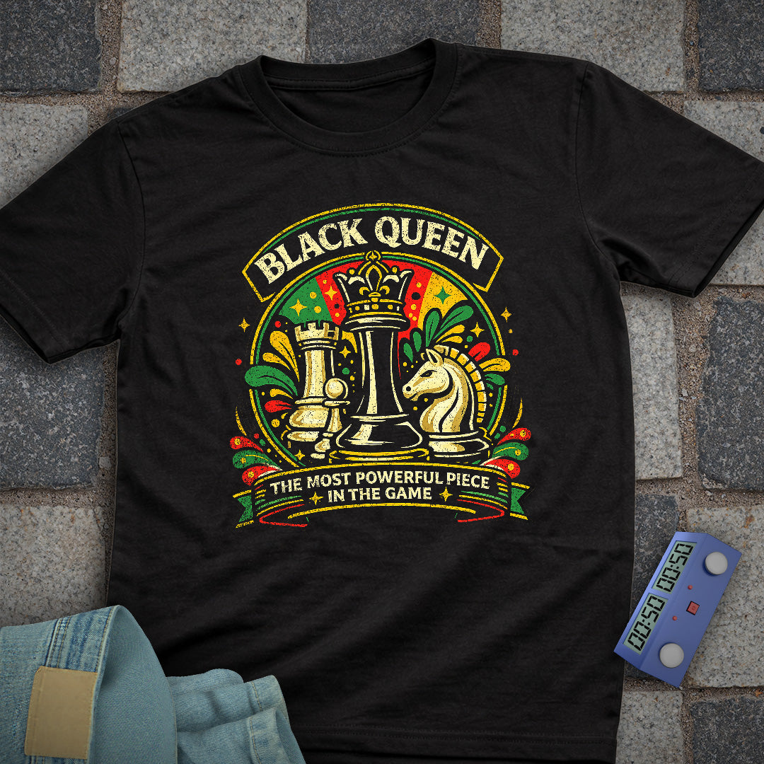 Black Queen Chess T-Shirt