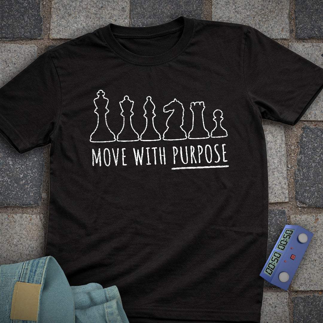 Move With Purpose Chess T-Shirt