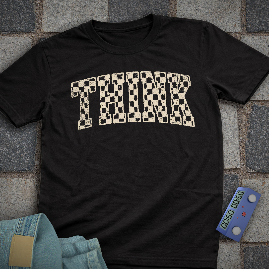 Think Checkered T-Shirt