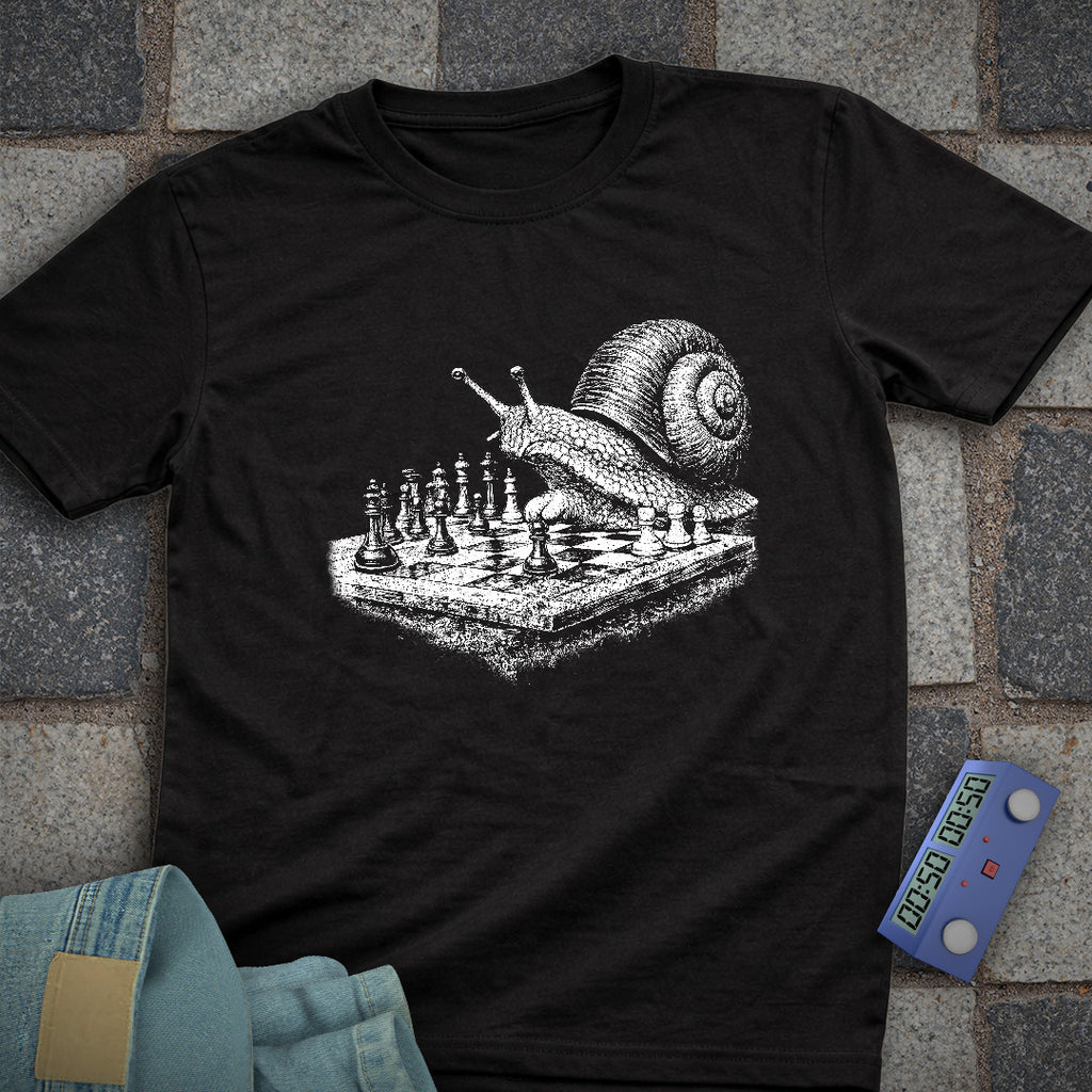 Snail Playing Chess T-Shirt