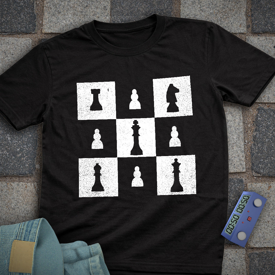 Square Style Chess T-Shirt