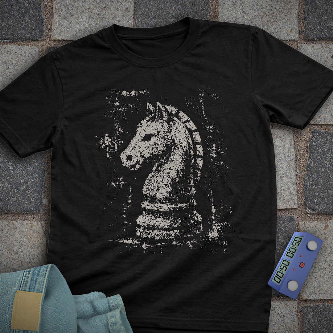 Grunge Knight Chess T-Shirt