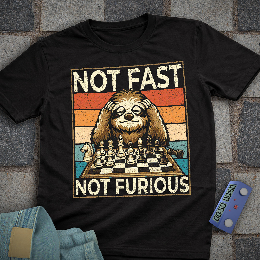 Not Fast. Not Furious Chess T-Shirt