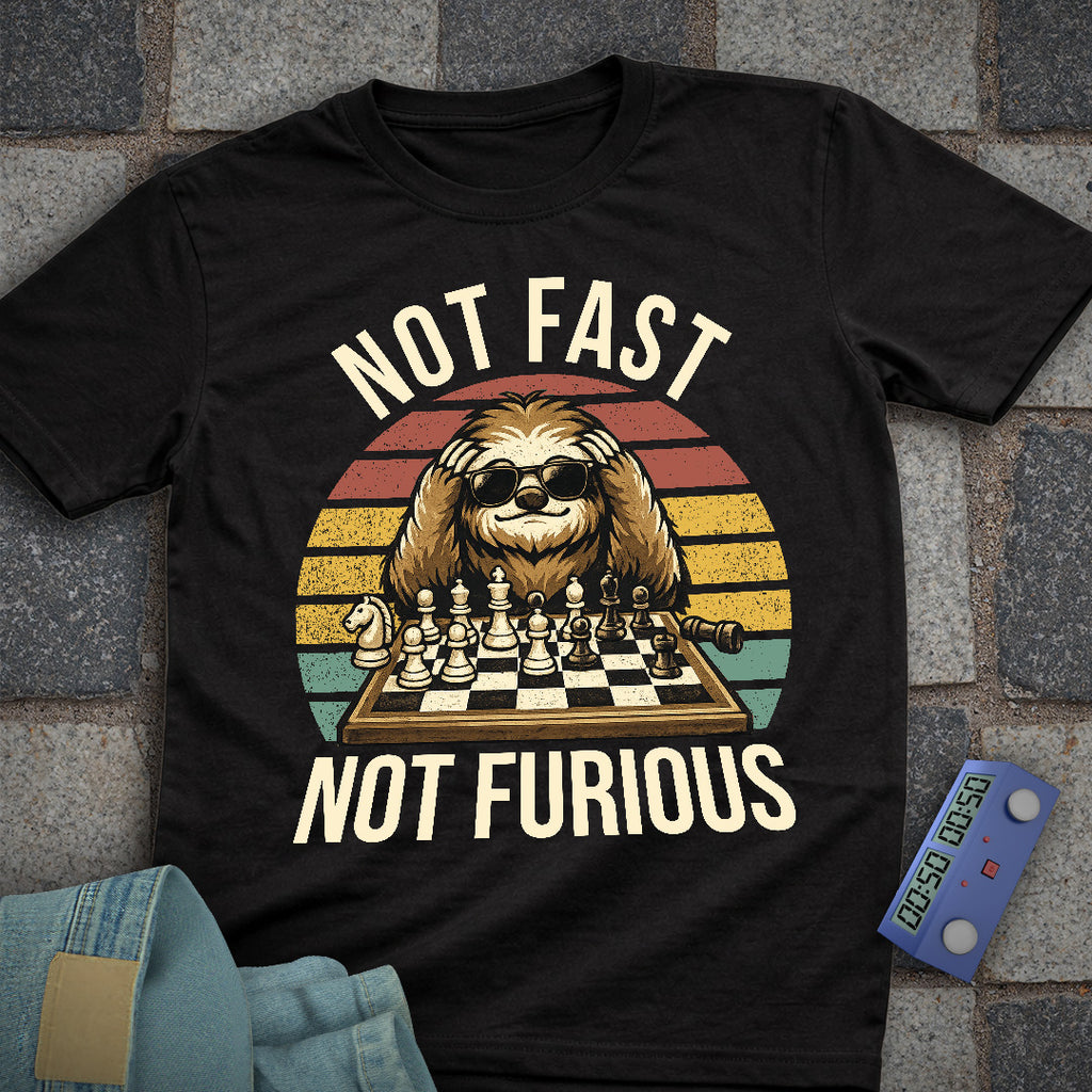 Not Fast. Not Furious Chess Sunglasses T-Shirt